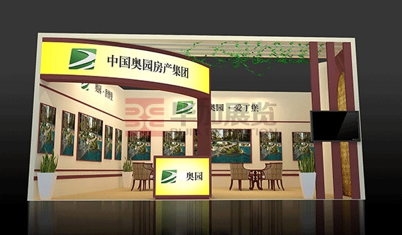 奧園房博會設(shè)計(jì)搭建<br>項(xiàng)目：奧園地產(chǎn) 地點(diǎn)：廣州 面積：144m2
